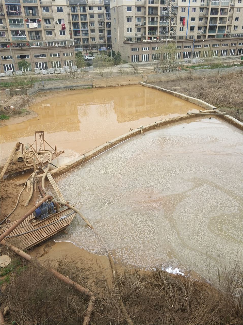 复兴沉淀池淤泥清理-厂区废水池淤泥清淤